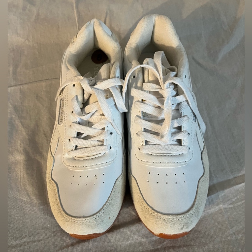 Reebok White and Cream Sneakers
